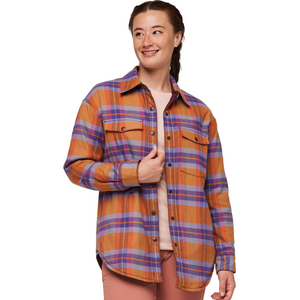 Cotopaxi Salto Insulated Flannel Jacket Womens, Saddle Plaid, L