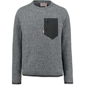 Varg Östersund Wool Crew Neck Mens, Stone Grey, M