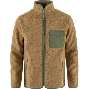 Fjällräven Vardag Pile Fleece Mens, Buckwheat Brown / Laurel Green (232-625), S