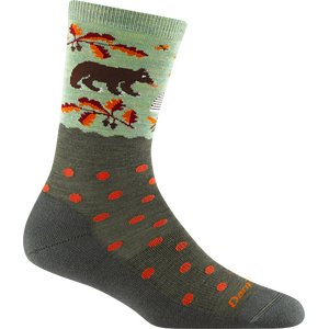 Darn Tough Wild Life Crew Lightweight with Cushion Merino Womens, Forest, S (EUR 35-37.5)