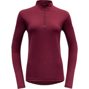 Devold Breeze Merino 150 Zip Neck Womens, Beetroot, L