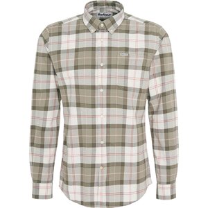 Barbour Lewis Tailored Shirt Mens, Glenmore Olive Tartan, XL