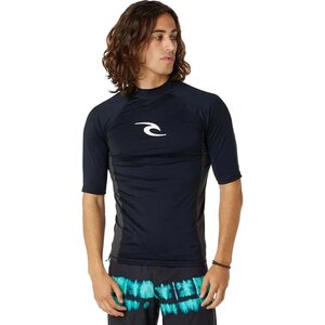 Rip Curl Waves UPF Performance Short Sleeve Mens, Black (2024), S