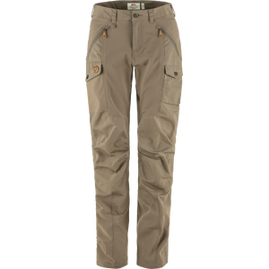 Fjällräven Nikka Trousers Curved Womens, Suede Brown (244), 46