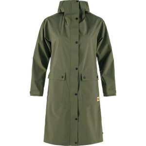 Fjällräven Vardag Rain Parka Womens, Laurel Green (625), M