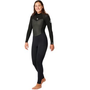 Rip Curl Womens Omega 3/2 B/Zip Steamer, 90 Musta, 14