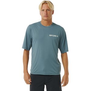Rip Curl Icons Surflite UPF Short Sleeve Mens, Blue Stone, S