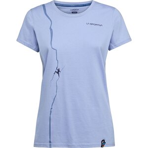 La Sportiva Route T-Shirt Womens, Stone-Blue, M