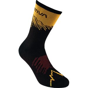 La Sportiva Sky Socks, Black/Yellow, S