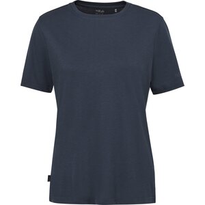 Rab Crimp Logo Tee Womens, Tempest Blue, S (UK 10)
