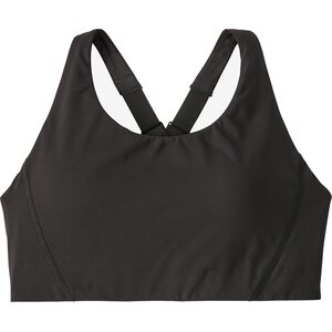 Patagonia Shadowlite Mid Impact Adjustable Bra Womens, Black, M