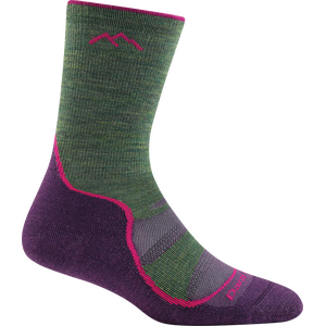 Darn Tough Light Hiker Micro Crew Lightweight Hiking Sock Womens, Moss, L (EUR 41-42.5), Light Cushion