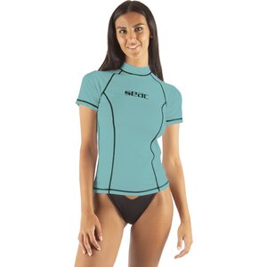 Seacsub Rash Guard T-Sun Short Womens, Tiffany, L