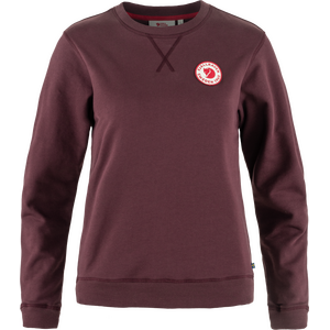 Fjällräven 1960 Logo Badge Sweater Womens, Port (357), S