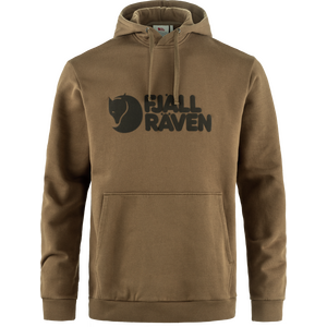 Fjällräven Logo Hoodie Mens, Wood Brown (265), L