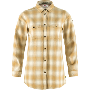 Fjällräven Övik Twill Shirt Long Sleeve Womens, Chalk White / Dune Beige (113-196) (24/25), L