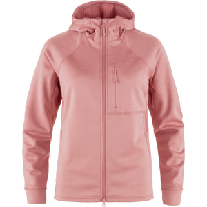 Fjällräven Abisko Grid Fleece Hoodie Womens, Dusty Rose (300), M