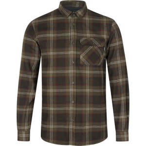 Seeland Glen Flannel Shirt Mens, Pine Green Check, 3XL
