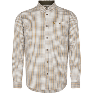 Seeland Oxford Shooting Shirt Mens, Classic Blue / Classic Brown Check, 3XL