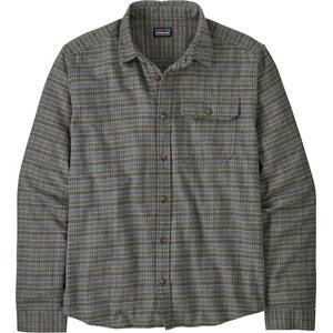 Patagonia Long-Sleeved Cotton in Conversion Lightweight Fjord Flannel Shirt, Tracks: Thermal Blue, S