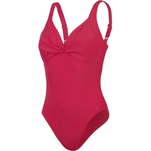 Speedo Shaping Cross Knot 1 Piece Womens, Magenta Haze / Amaranta, 34 (EUR 38)