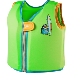Speedo Character Printed Float Vest, Chima Azure Blue/Fluro Green, 2-4 years