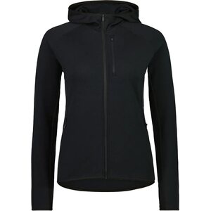Mons Royale Approach Merino Gridlock Hood Womens, Black, L