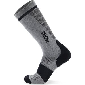 Mons Royale Pro Lite Merino Snow Sock Unisex, Grey Marl (2024), S (EUR 35-38)