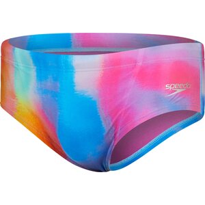 Speedo 13.5 cm Club Training Allover Brief Mens, Kiki Pink, Lemon Drizzle, Picton Blue, 30