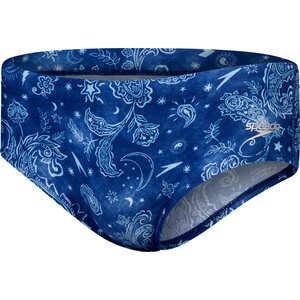 Speedo 13.5 cm Club Training Allover Brief Mens, Cerulean Blue, 30