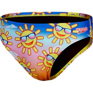 Speedo 5cm Escape Brief Mens, Yellow / Blue, 40