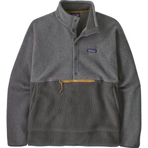 Patagonia Retro Pile 1/2 Snap Pullover Mens, Forge Grey, S