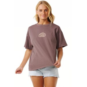 Rip Curl Cosmic Summer Heritage Tee Womens, Eggplant, S