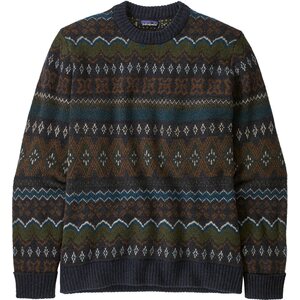 Patagonia Recycled Wool-Blend Sweater Mens, Helmsman: Smolder Blue, S