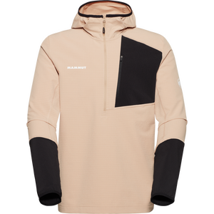Mammut Madris Light ML Half Zip Hoody Mens, Savannah - Black, S