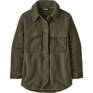 Patagonia Retro Pile Shacket Womens, Pine Needle Green, S