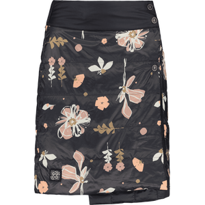 Maloja SchneeeuleM. Primaloft Skirt, Deep Black Flora, XL