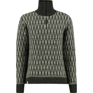 Ulvang Echo Half Zip Sweater, Charcoal Melange / Off White, S