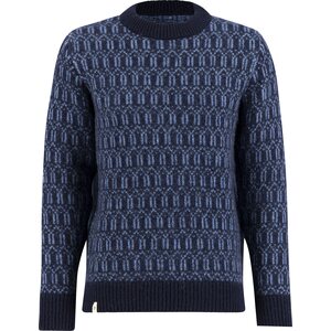 Ulvang Echo Crew Sweater Mens, Navy Blue / Provence Blue, S