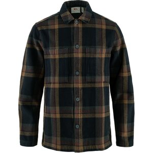 Fjällräven Singi Flannel Overshirt Mens, Dark Navy / Wood Brown (555-265), S