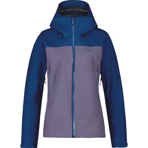 Rab Arc Eco Jacket Womens shell jacket, Patriot Blue / Purple Sage, XS (UK 8)