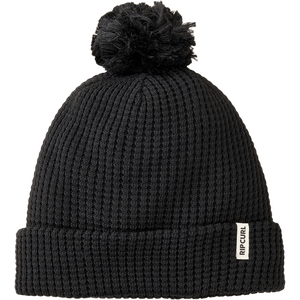 Rip Curl Anoeta Reg Pom Pom Beanie, Black, One Size