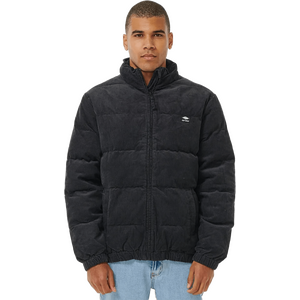 Rip Curl Rincon Cord Puffer Jacket Mens, Washed Black, S