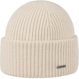 Stetson Classic Uni Wool Beanie Hat, Offwhite, OSFA