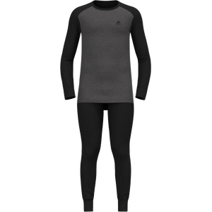 Odlo Active Warm Eco Special Set Mens, Black - Dark Grey Melange, S
