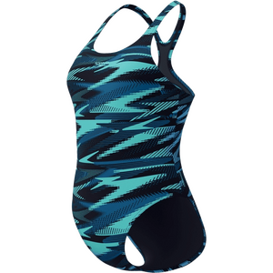 Speedo Hyperboom Allover Medalist Womens, Dark Teal, 30" (EUR 34)