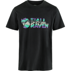 Fjällräven Multicolor Logo T-shirt Mens, Black (550), S