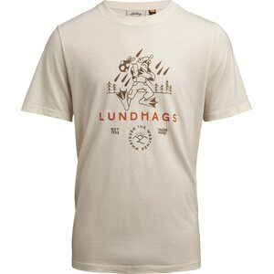 Lundhags Järpen Printed T-shirt Mens, Chalk White (0030), S