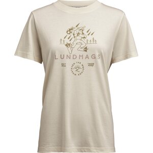 Lundhags Järpen Printed T-shirt Womens, Chalk White (0030), S