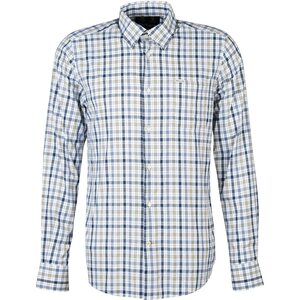 Barbour Hallhill Performance Shirt Mens, Highland Olive / Dress Gord, 2XL